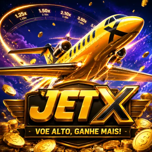 Foguete do jogo JetX subendo junto com o multiplicador da rodada