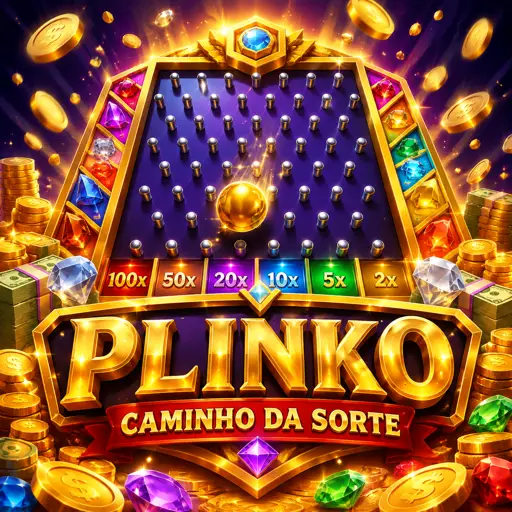 Bolinha caindo entre os pinos do jogo instantâneo Plinko