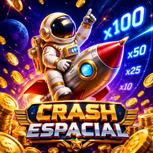 Astronauta do jogo Spaceman subindo junto com o multiplicador